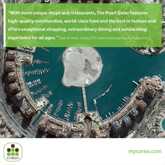 The Pearl Qatar Aerial View