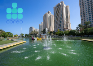 View of swimming pool in porto arabia tower 23